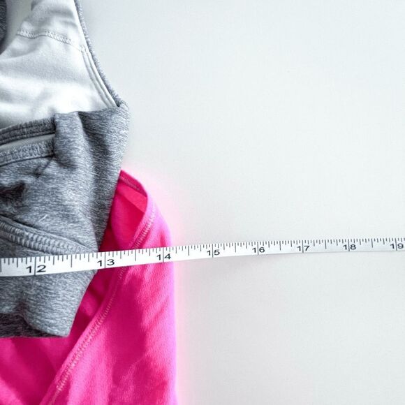 Lululemon Athletica Women Built-In Bra Tank Top Gray & Pink Size 4 - Picture 3 of 7